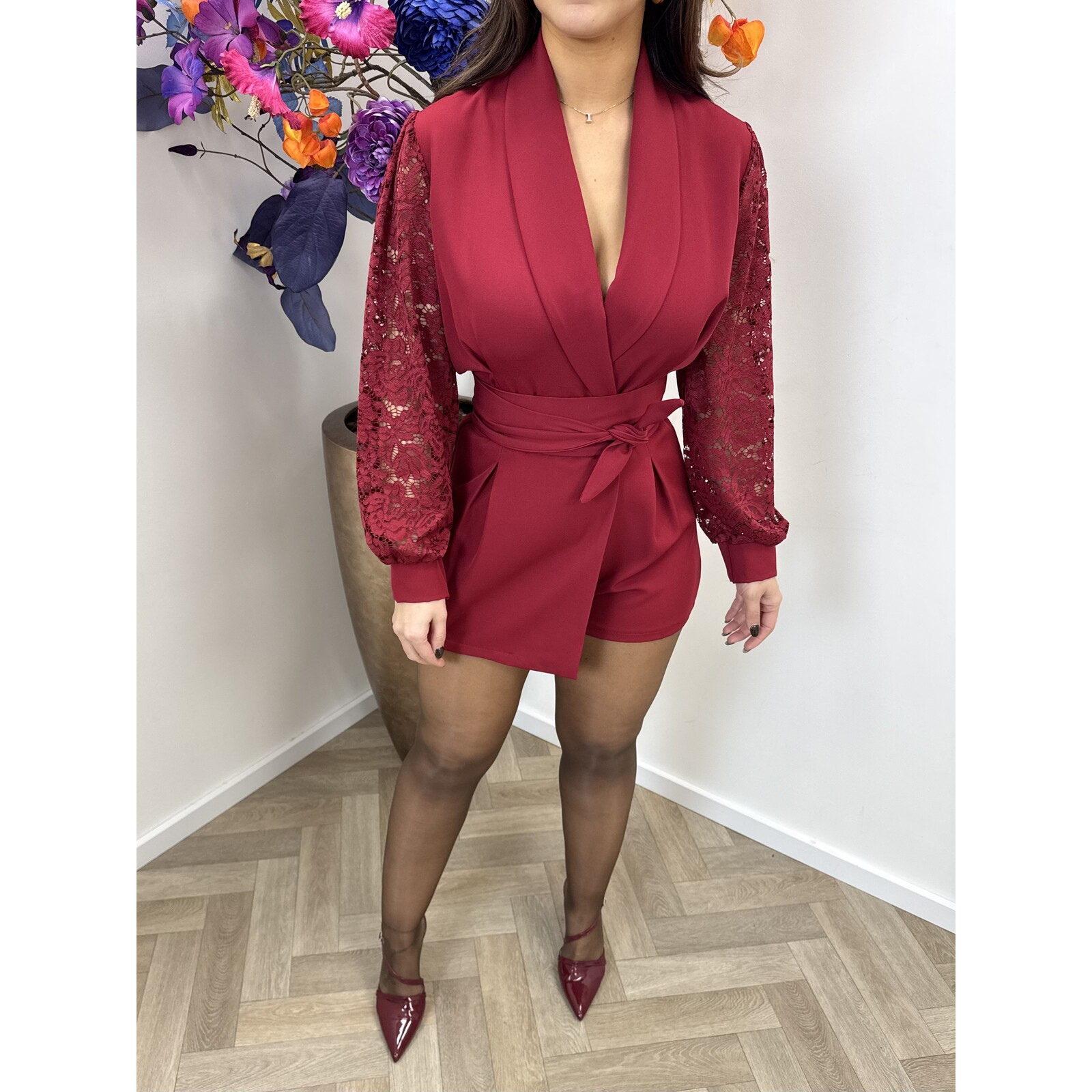 Jumpsuit Stella Lace  Bordeaux