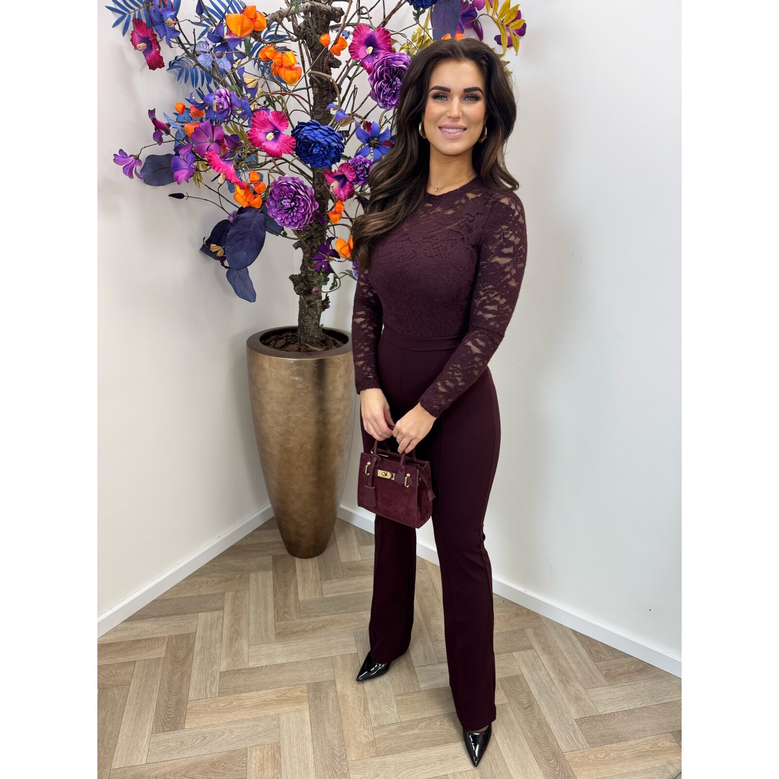 Top Stella Lace Violet by Swan hs10035