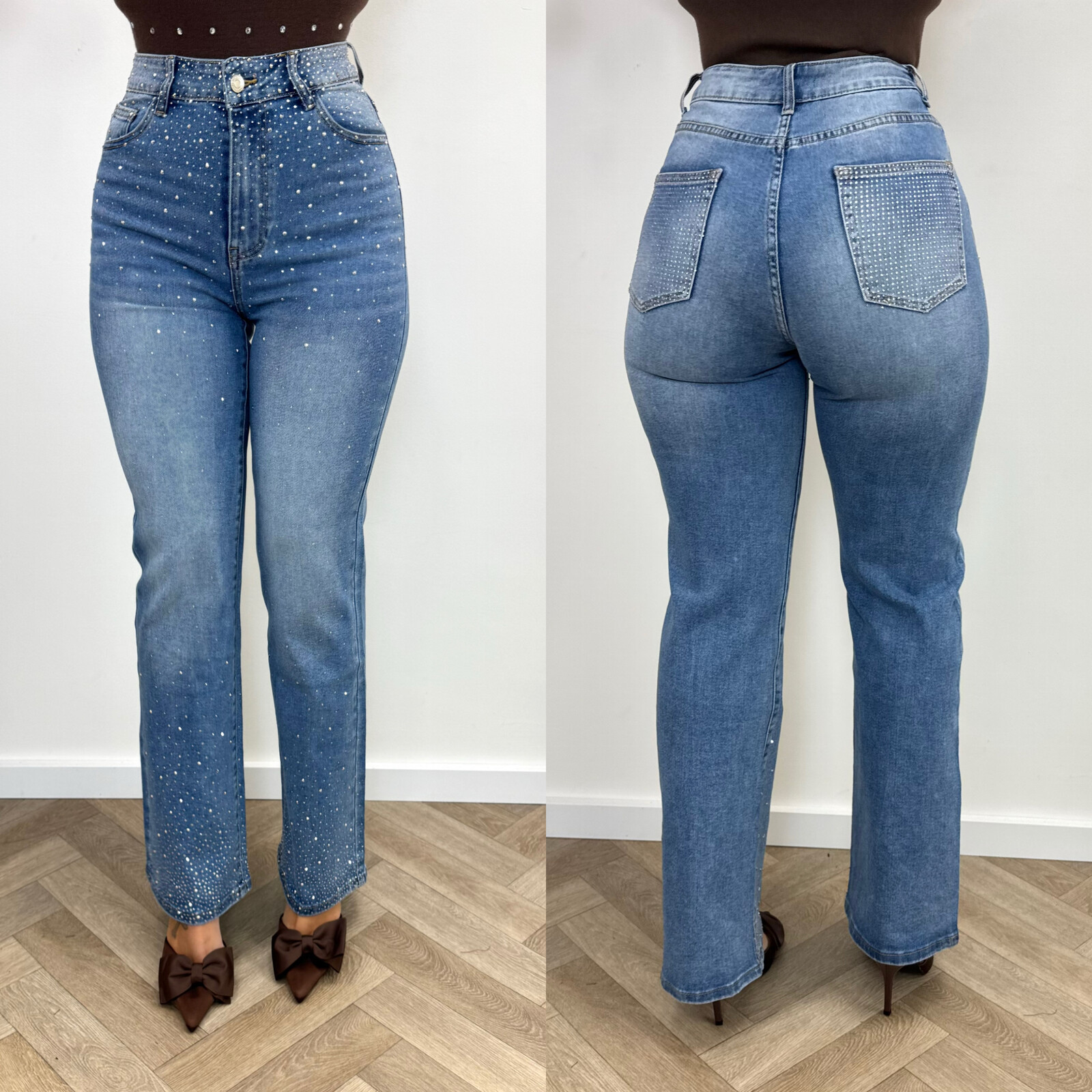 Jeans Full Diamonds marivy blue MG-880