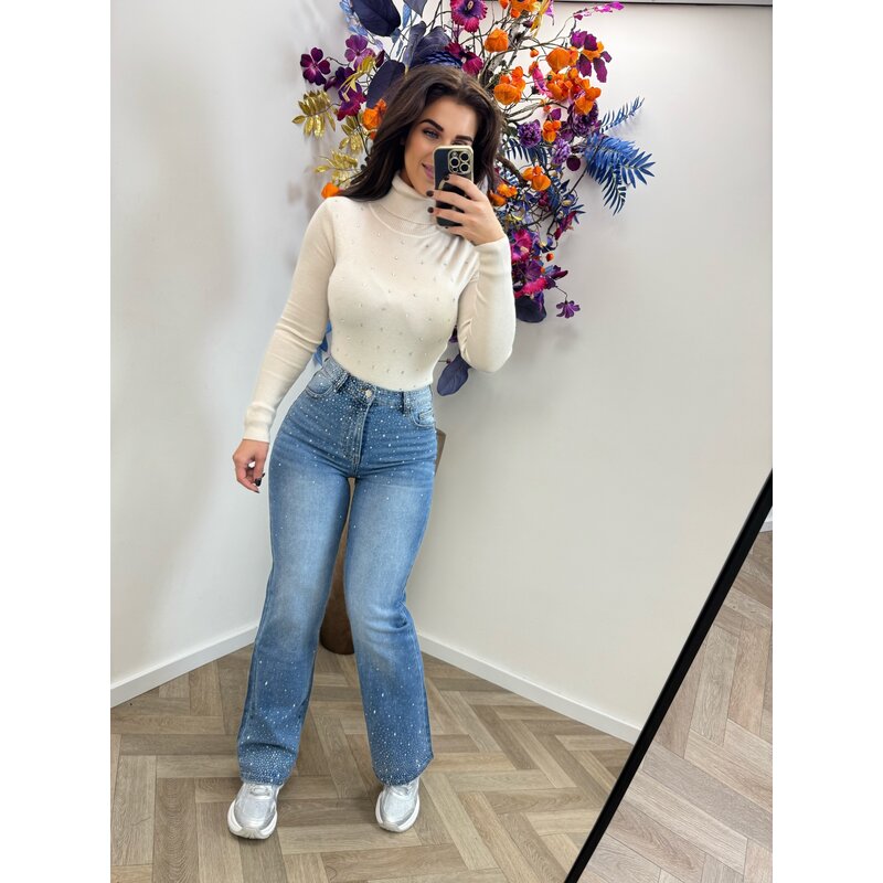 Col Top Diamonds 003 Beige