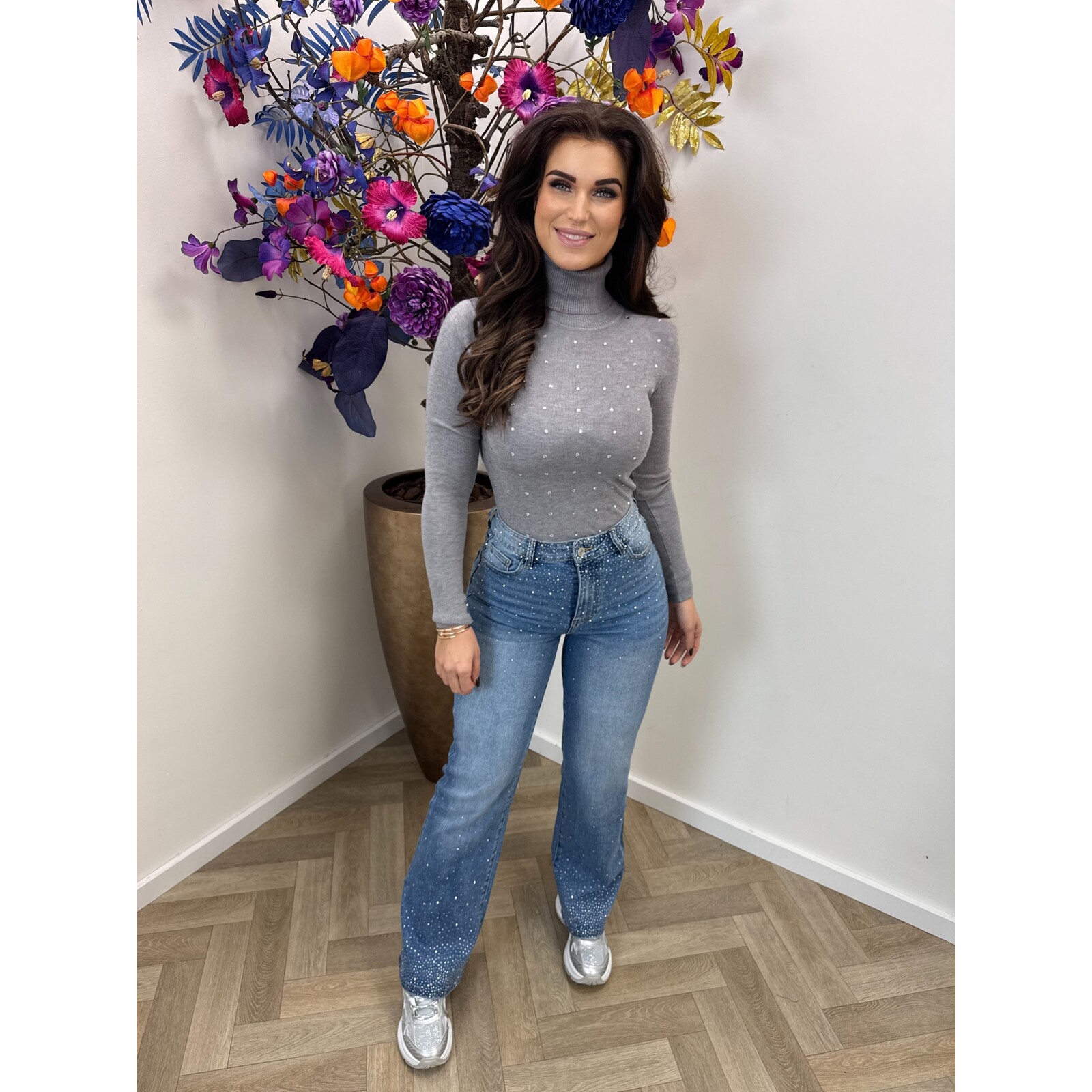 Col Top Diamonds 003 Grey