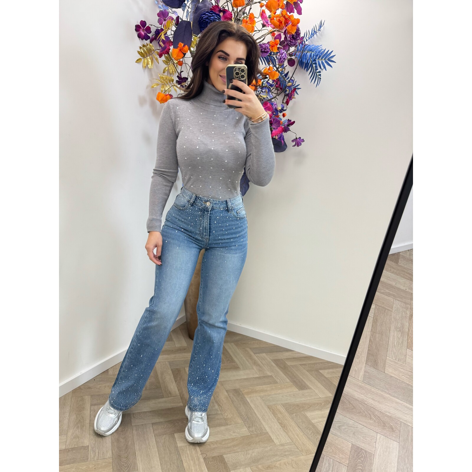 Col Top Diamonds 003 Grey