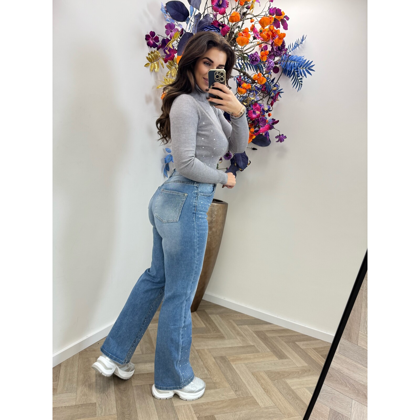 Col Top Diamonds 003 Grey