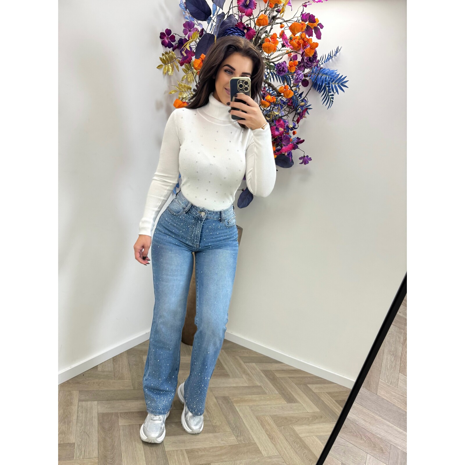 Col Top Diamonds 003 Off White