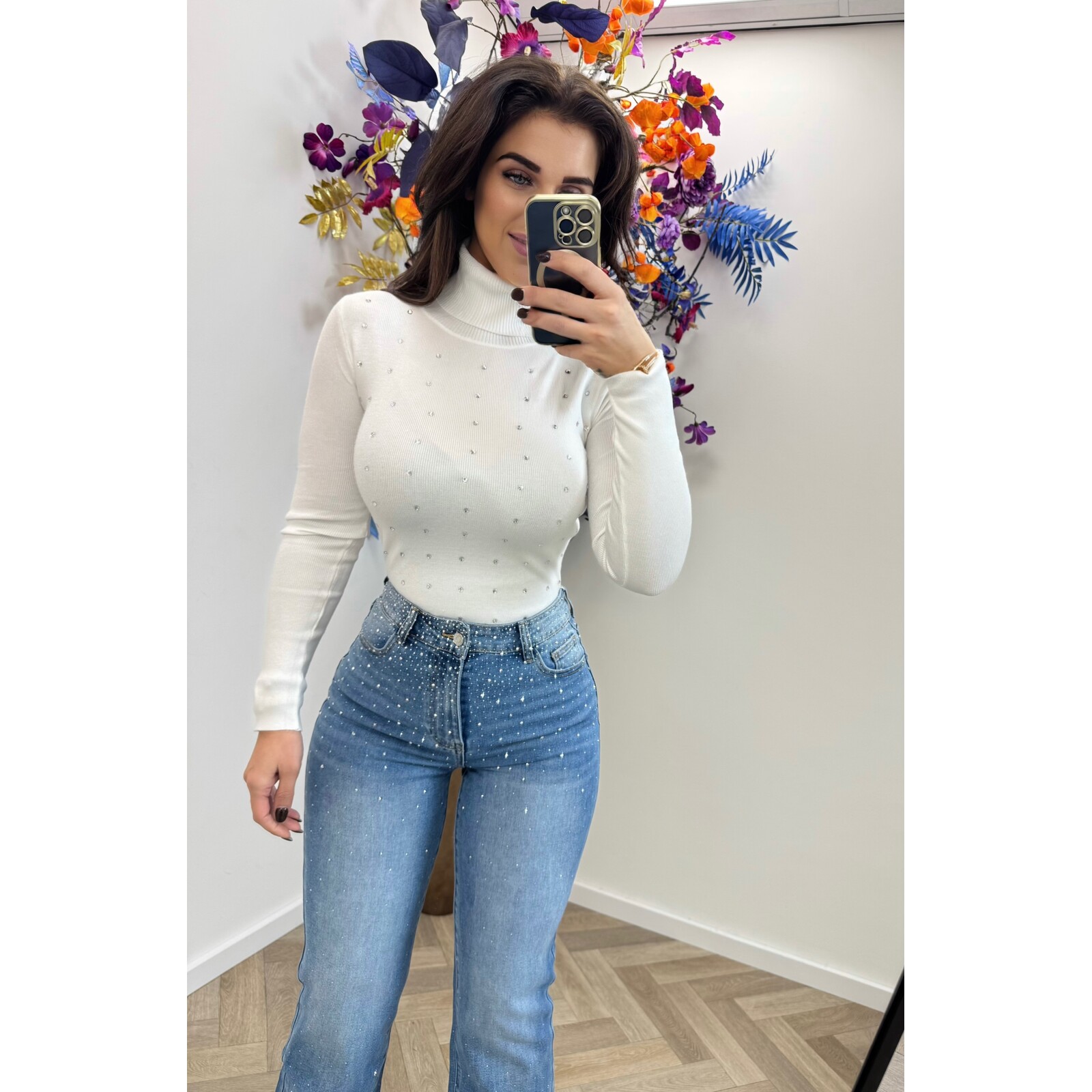 Col Top Diamonds 003 Off White