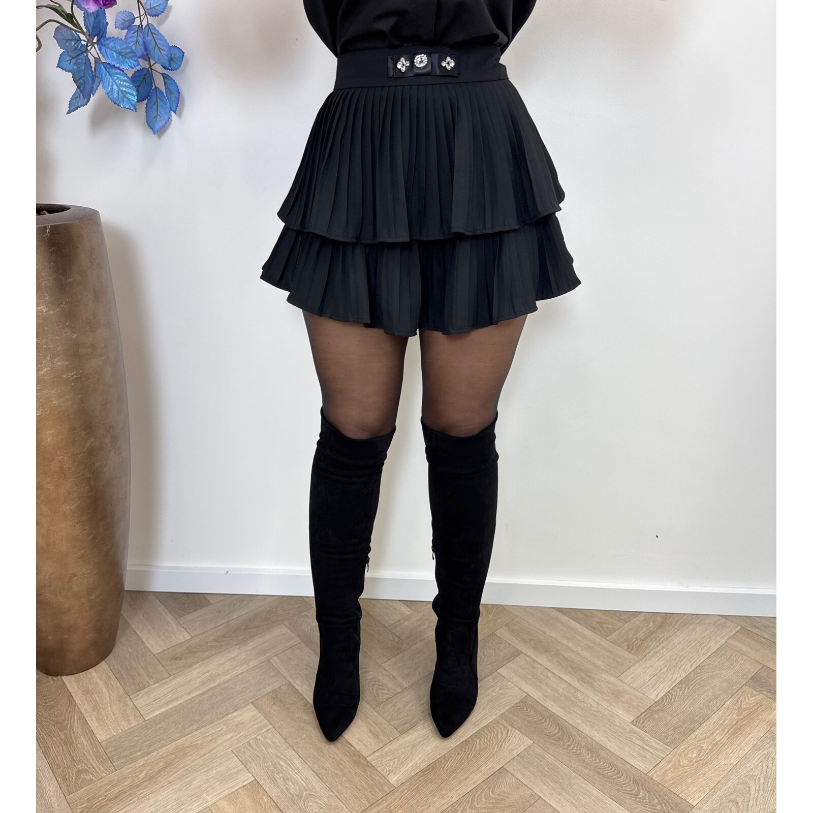 Skort Plisse Ruffle Diamonds VMC6120