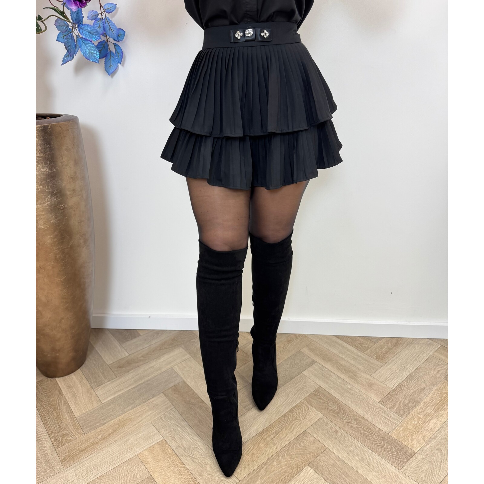 Skort Plisse Ruffle Diamonds VMC6120