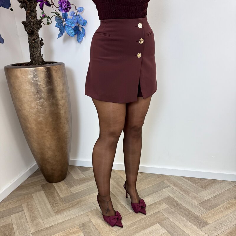 Skort Xena Button Bordeaux  S-5659