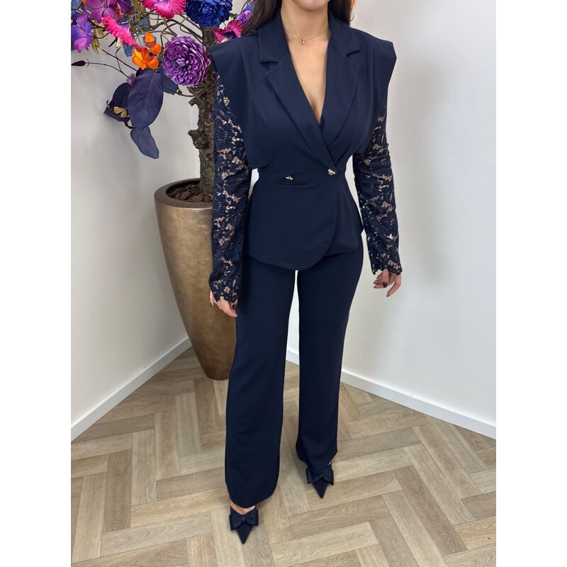 2 Delig Pak Mili Lace Navy