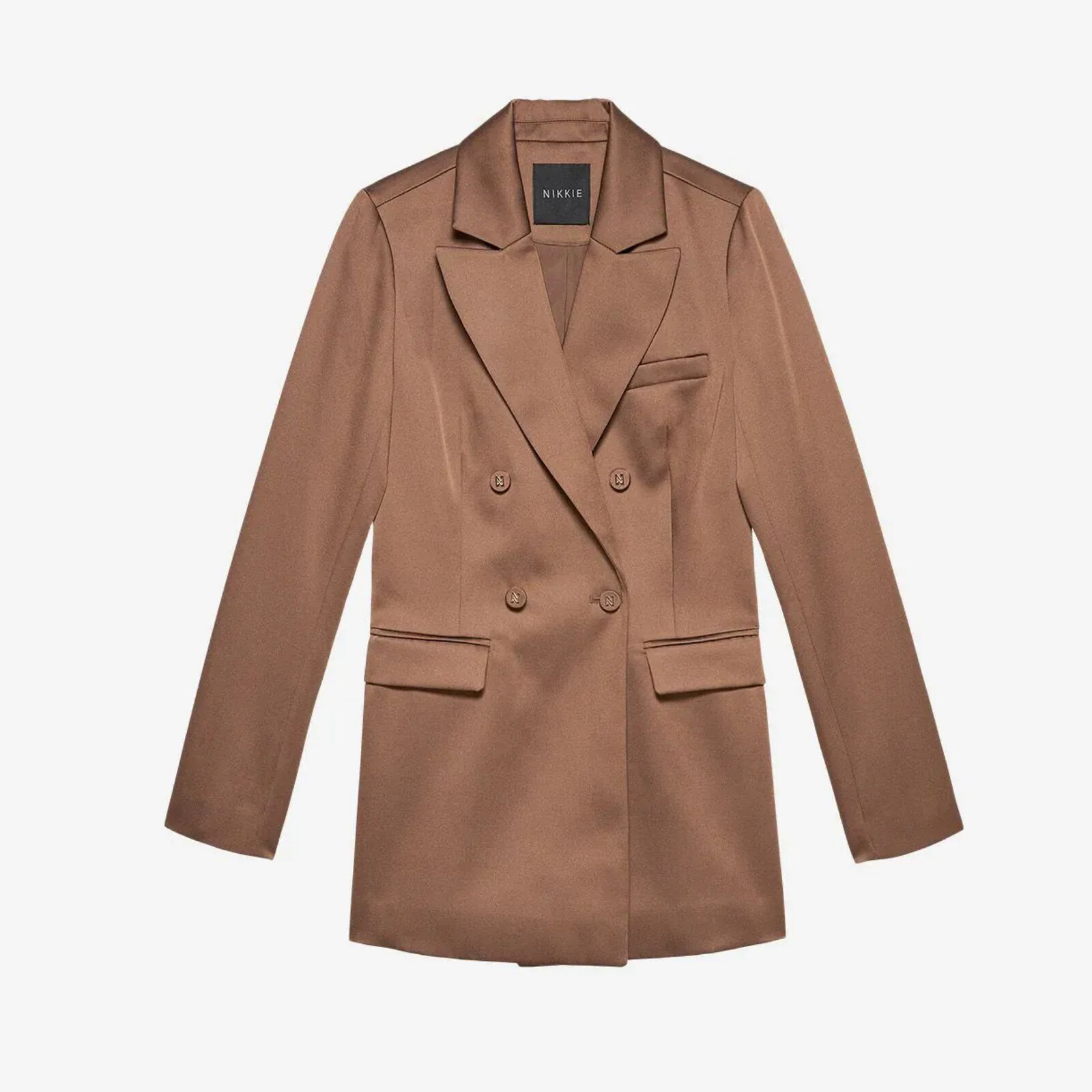 Nikkie Blazer Satijn Omahah Walnut Nikkie