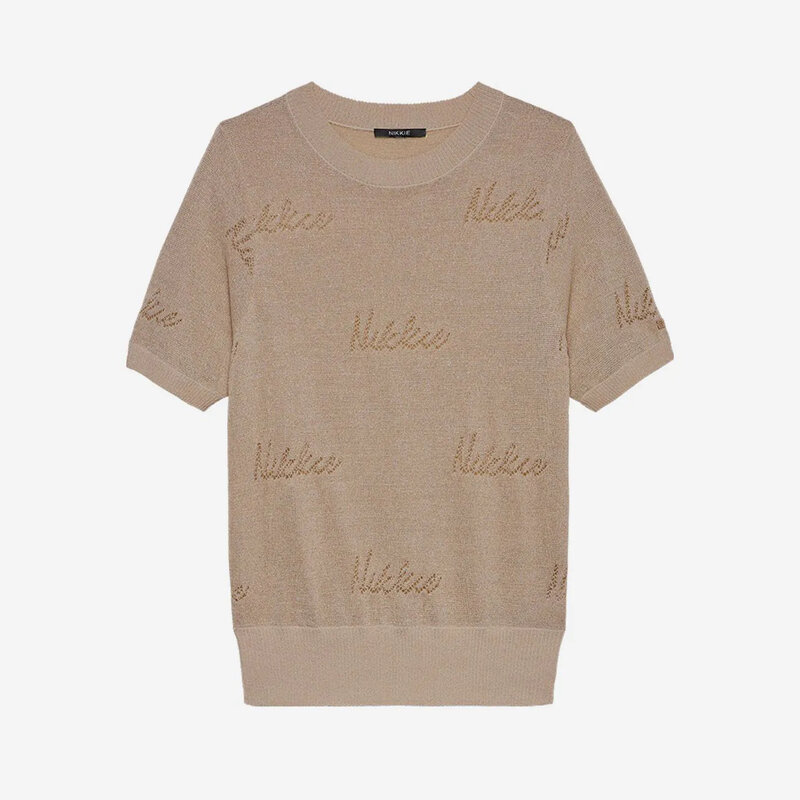 Top Omarah Lurex Praline Nikkie