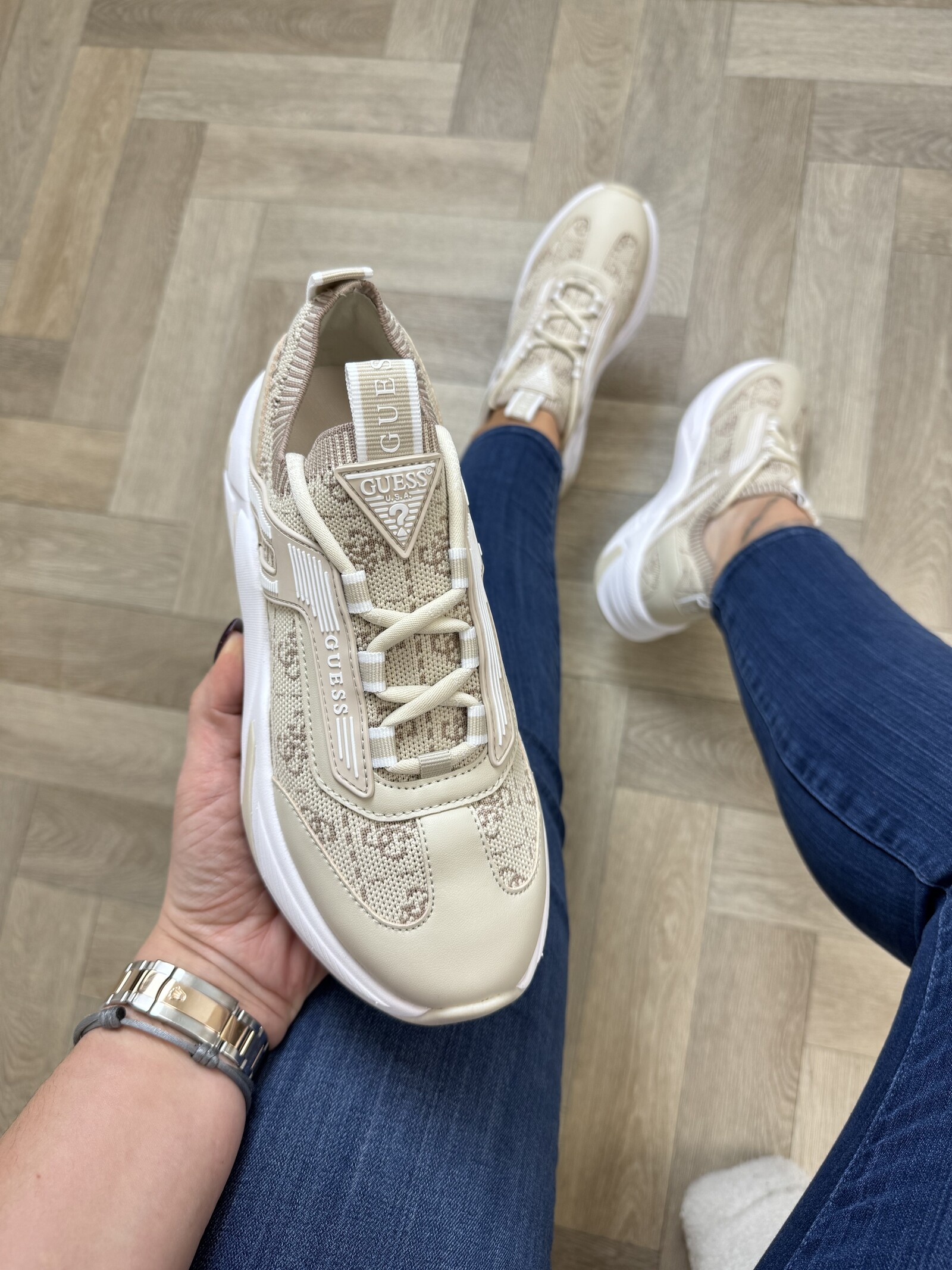 Guess Sneakers Genga Multi Beige Guess 982
