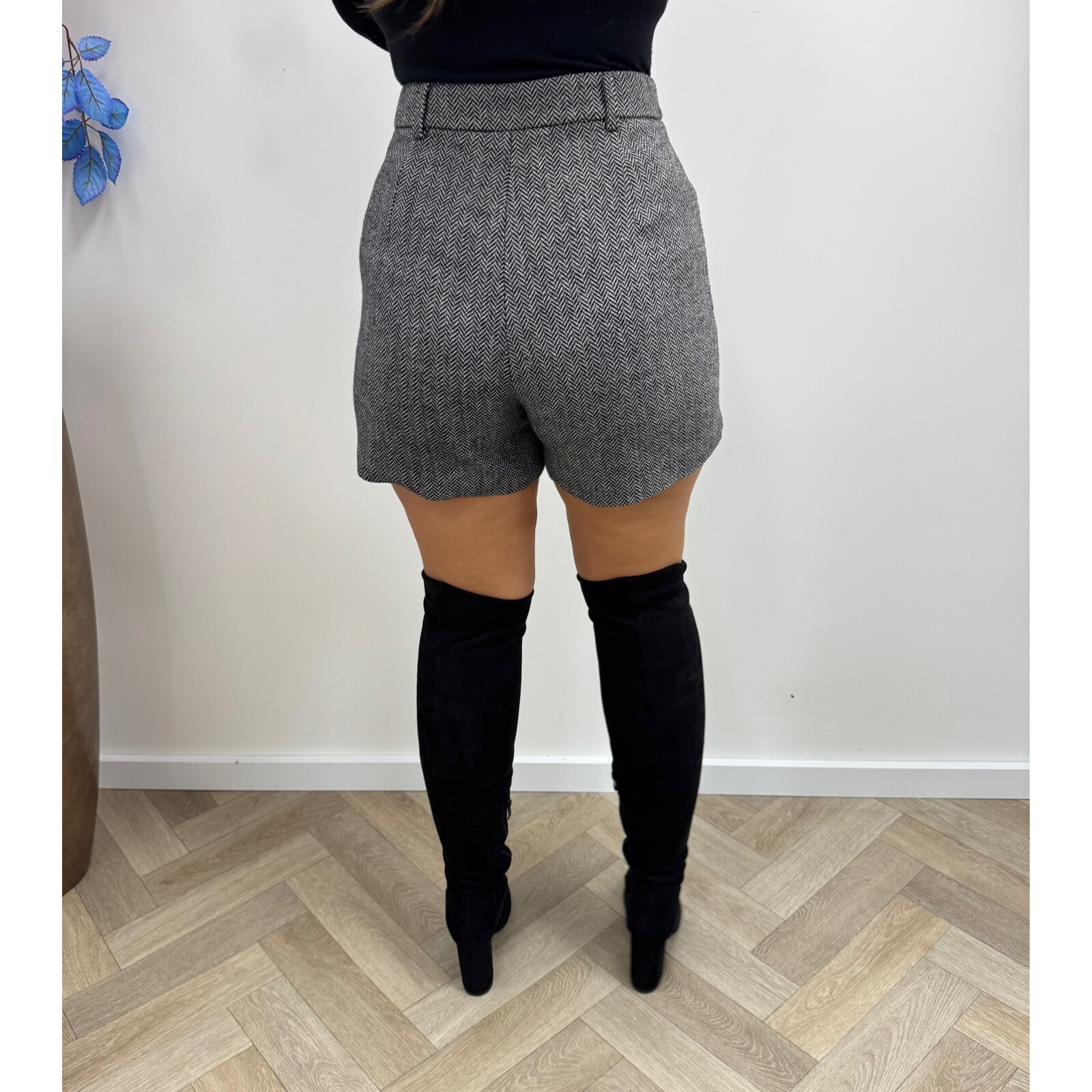 Tweed short LuLu pc122 Black