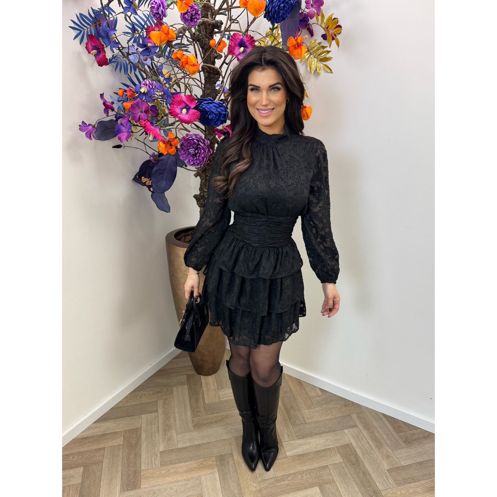 Dress Ruffle Belli Black cy4643b