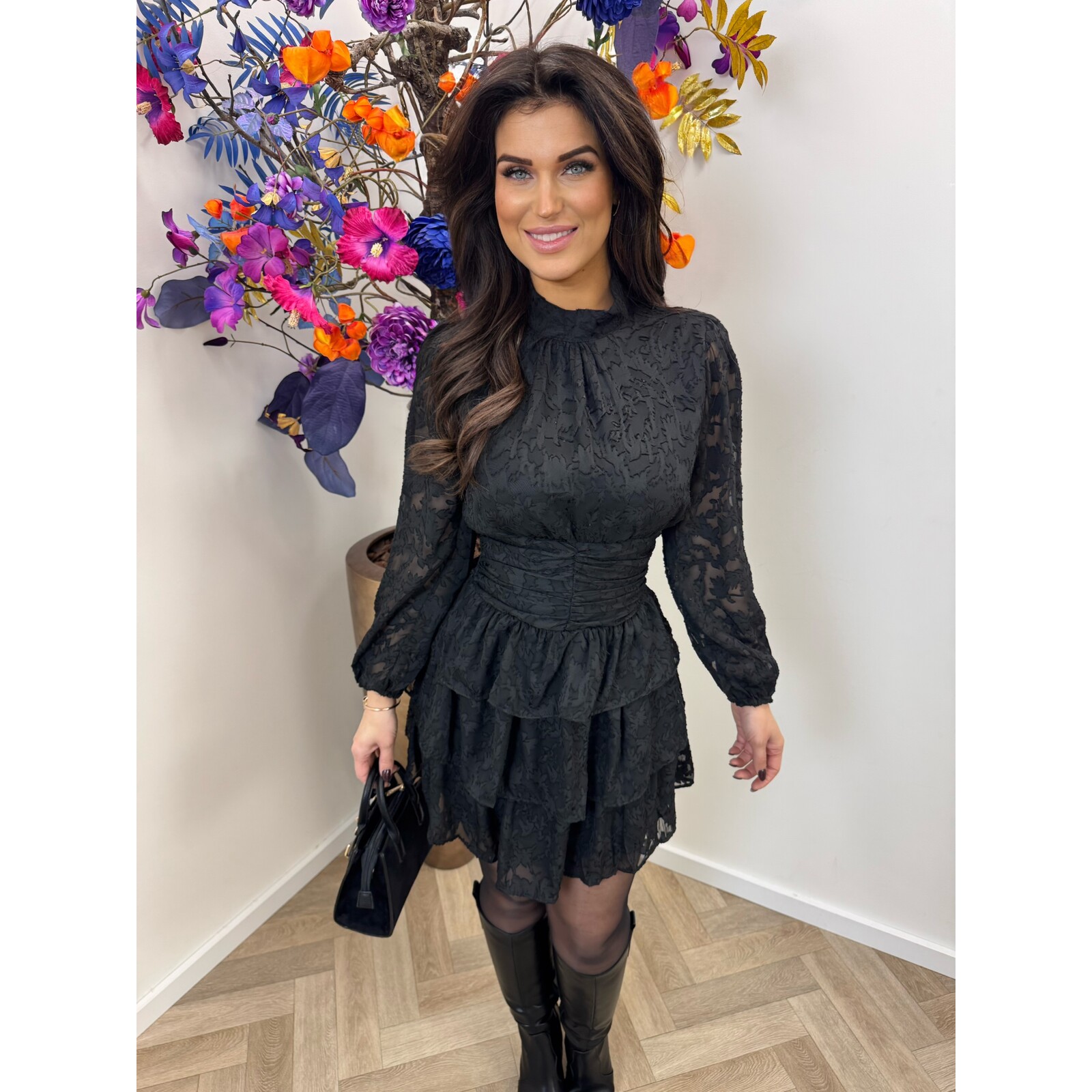 Dress Ruffle Belli Black cy4643b