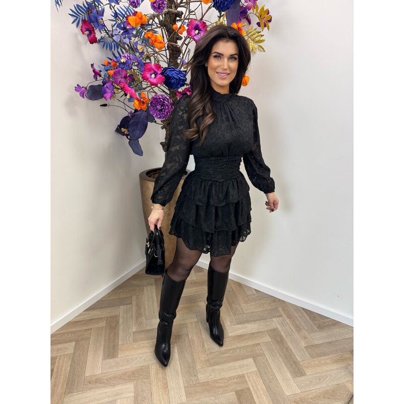 Dress Ruffle Belli Black cy4643b