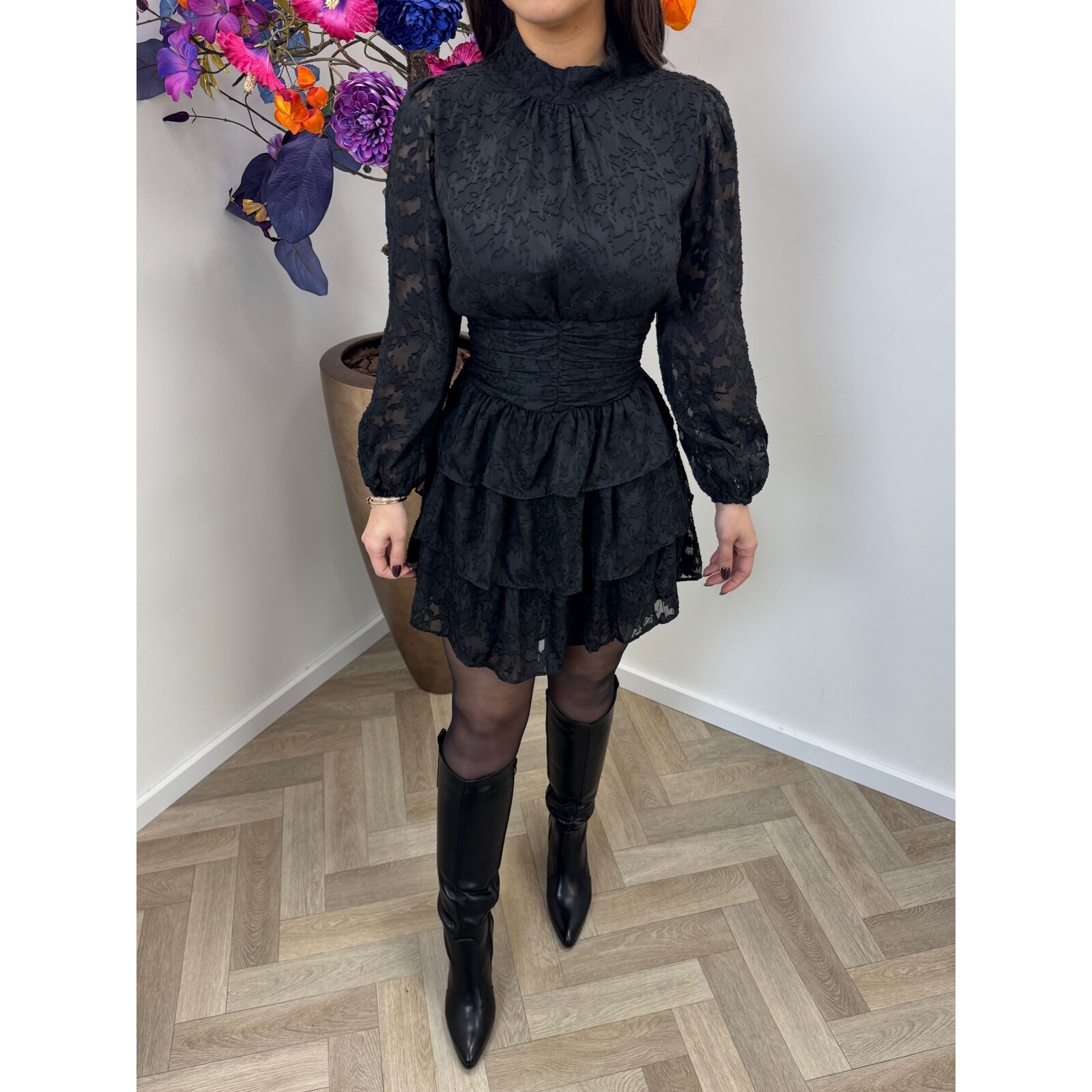 Dress Ruffle Belli Black cy4643b