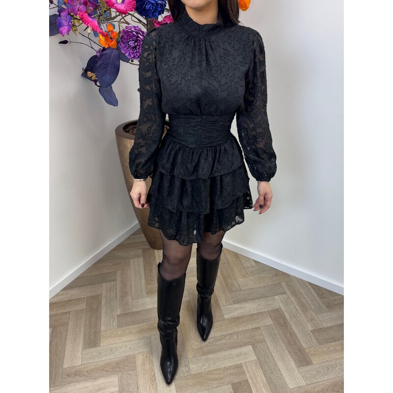 Dress Ruffle Belli Black cy4643b