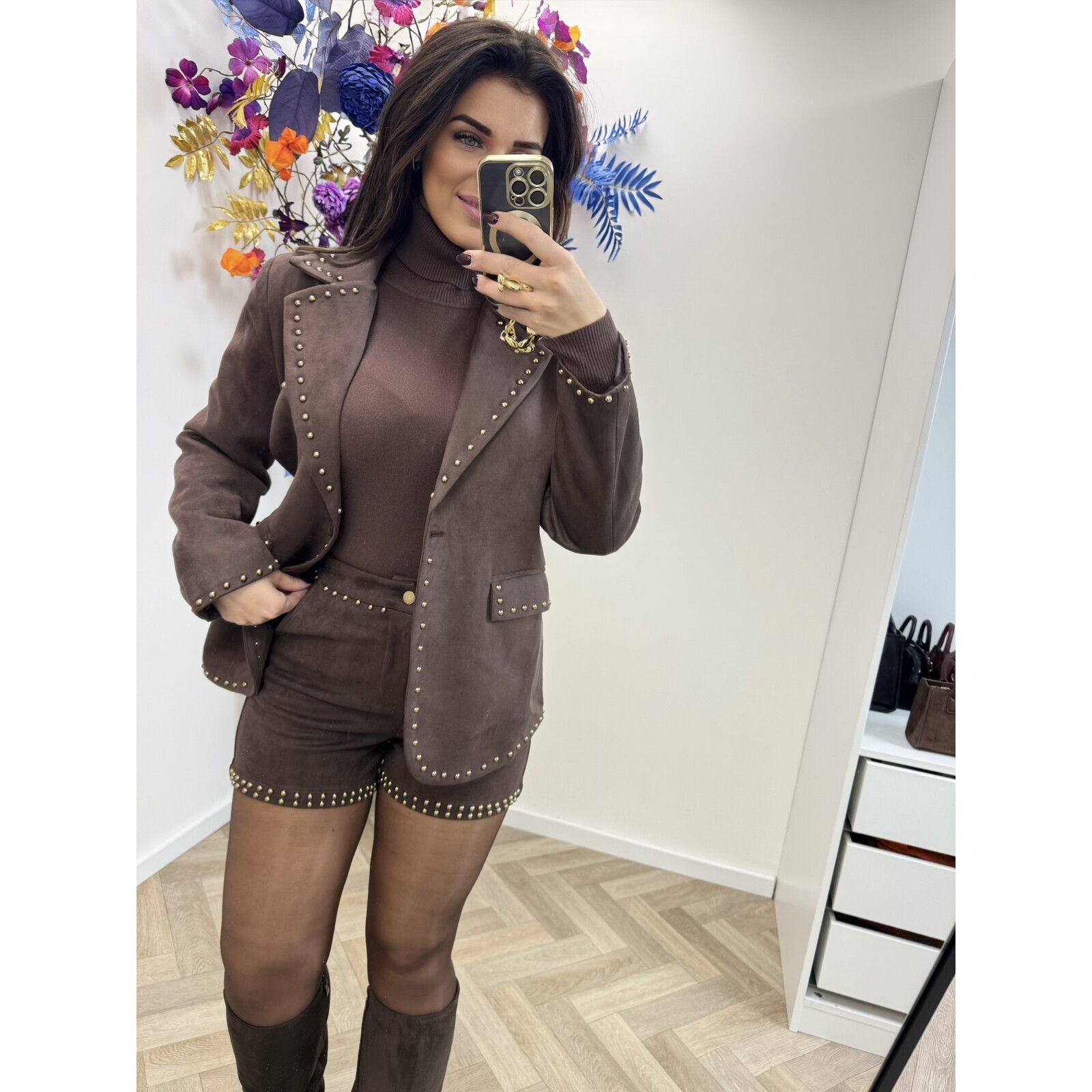 Blazer Suede studs 66686 Choco