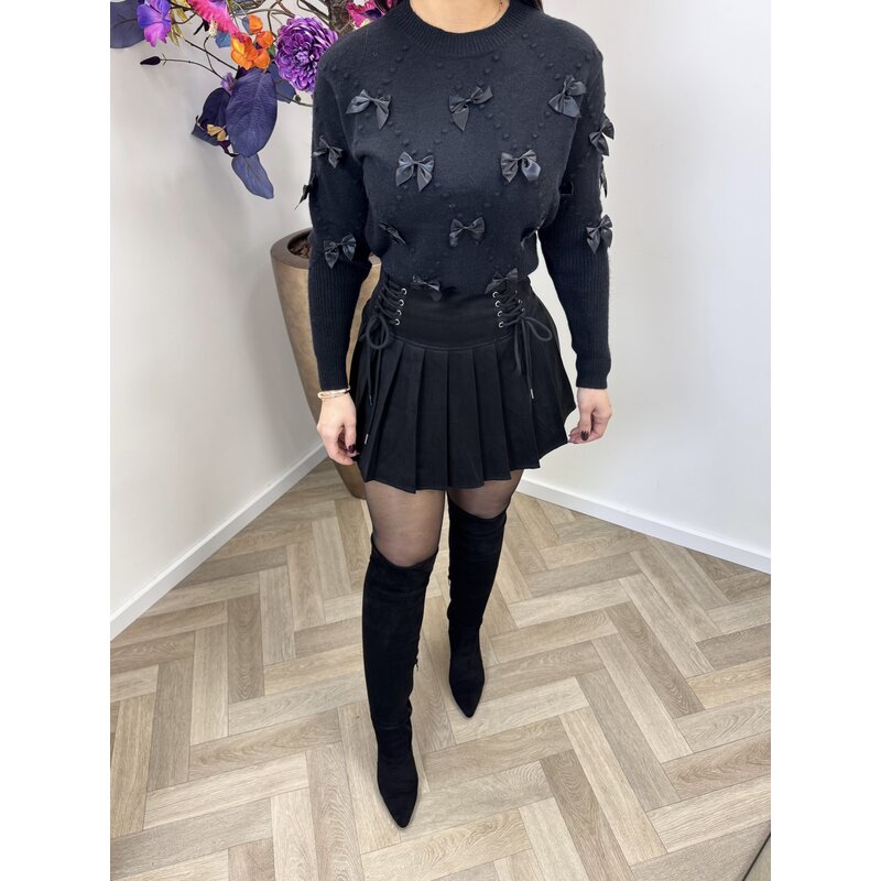 Trui strikjes Black 3831109