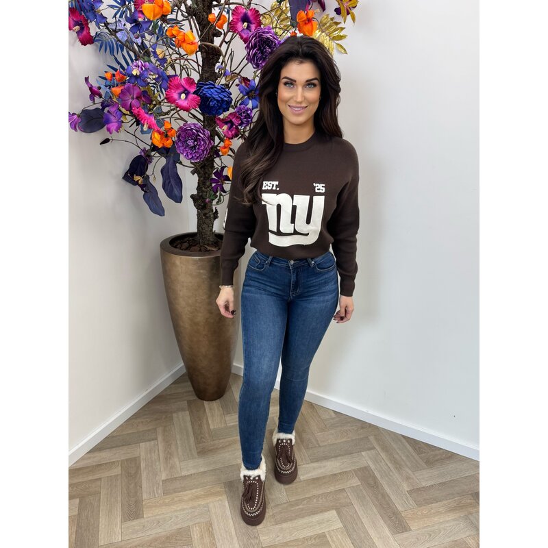 Trui NY am718 Choco