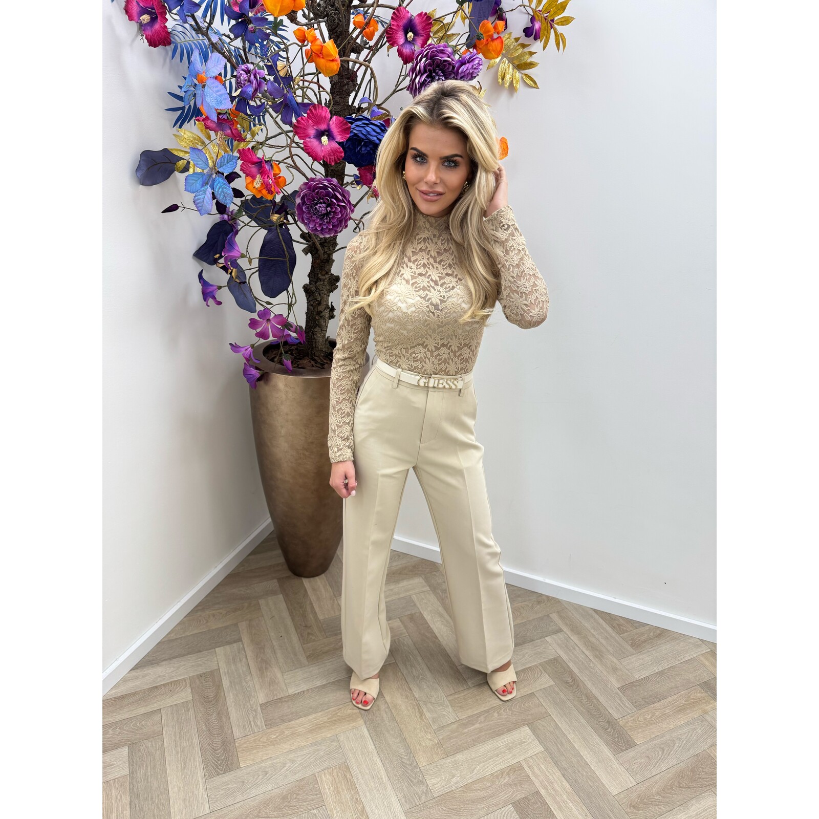 Lace Top Naomi hs10030 Beige