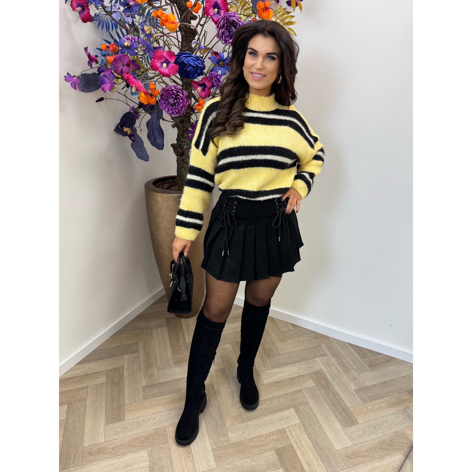 Trui Stripes Kaily Yellow