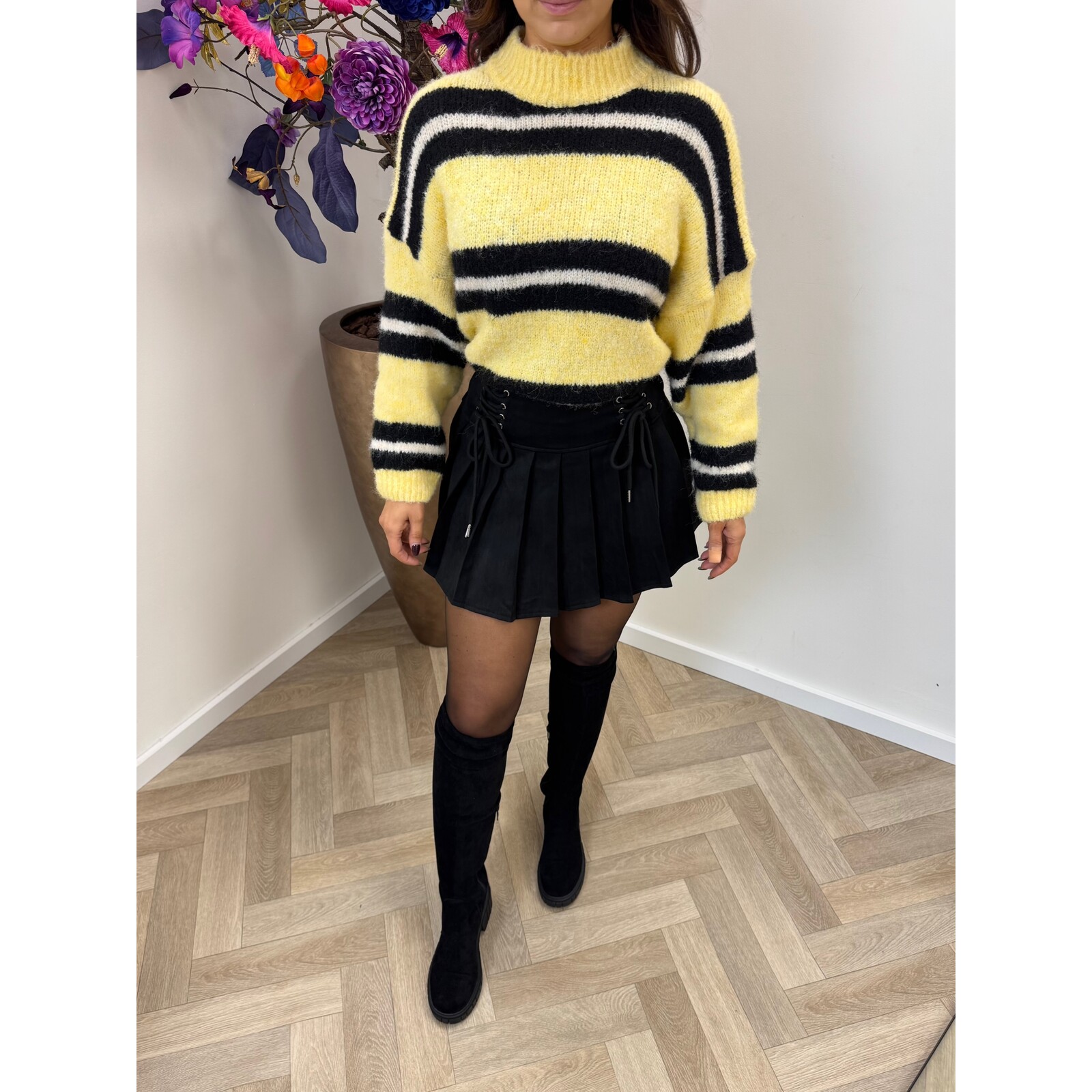 Trui Stripes Kaily Yellow
