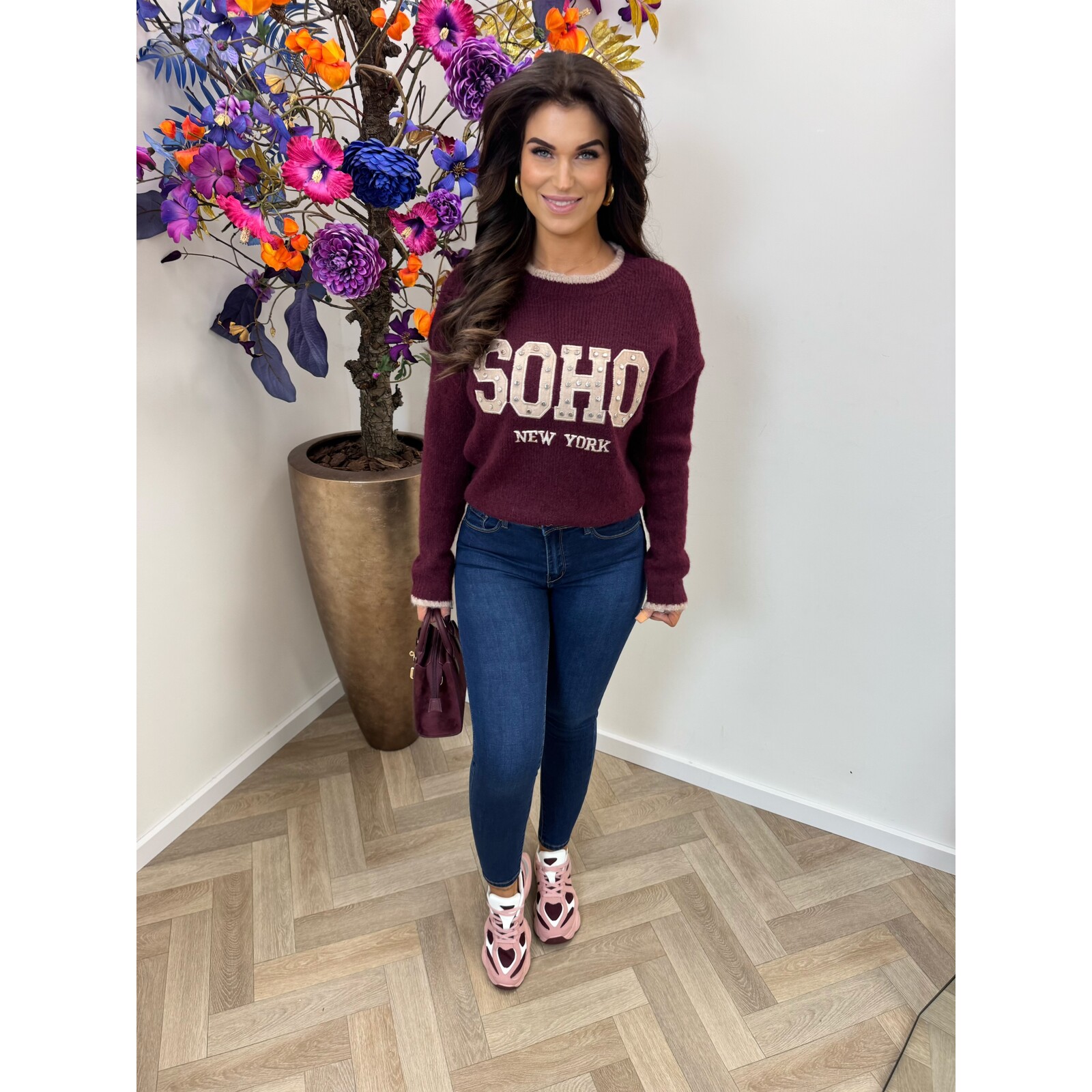 Trui Soho Studs YP1896 wine