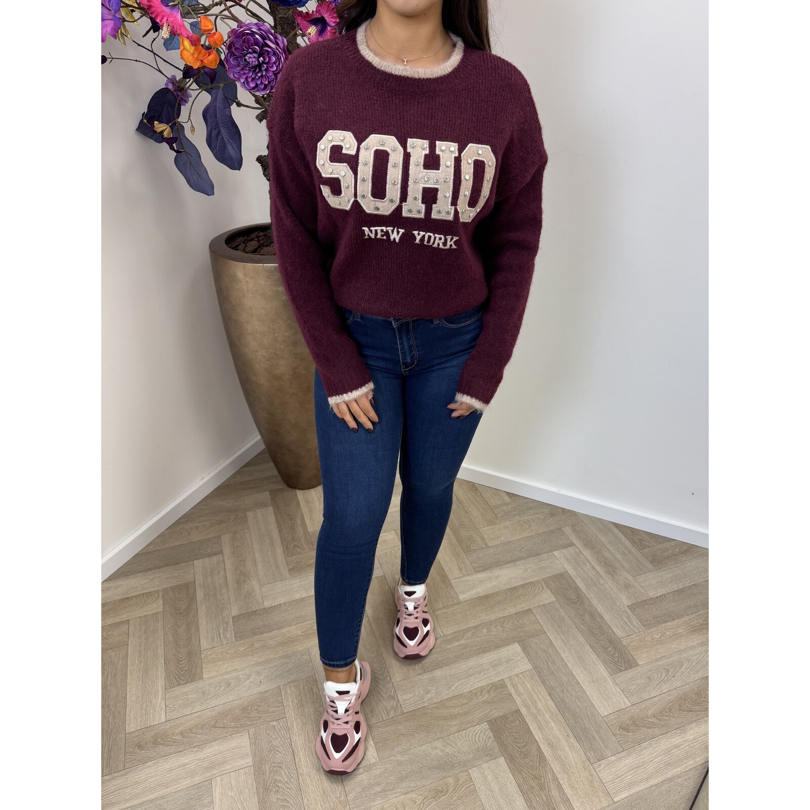 Trui Soho Studs YP1896 wine