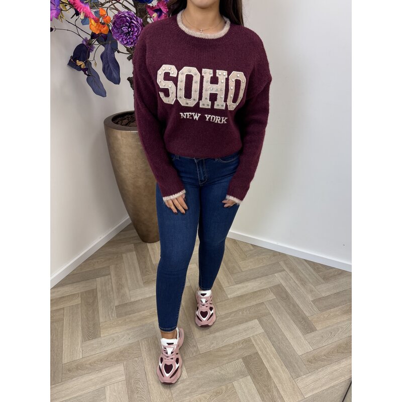 Trui Soho Studs YP1896 wine