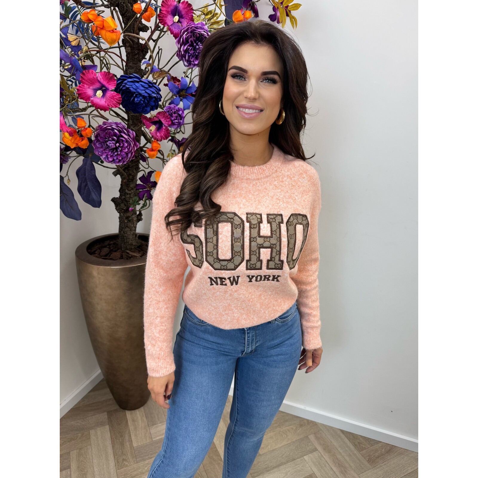 Trui Soho Designer M1055 Peach