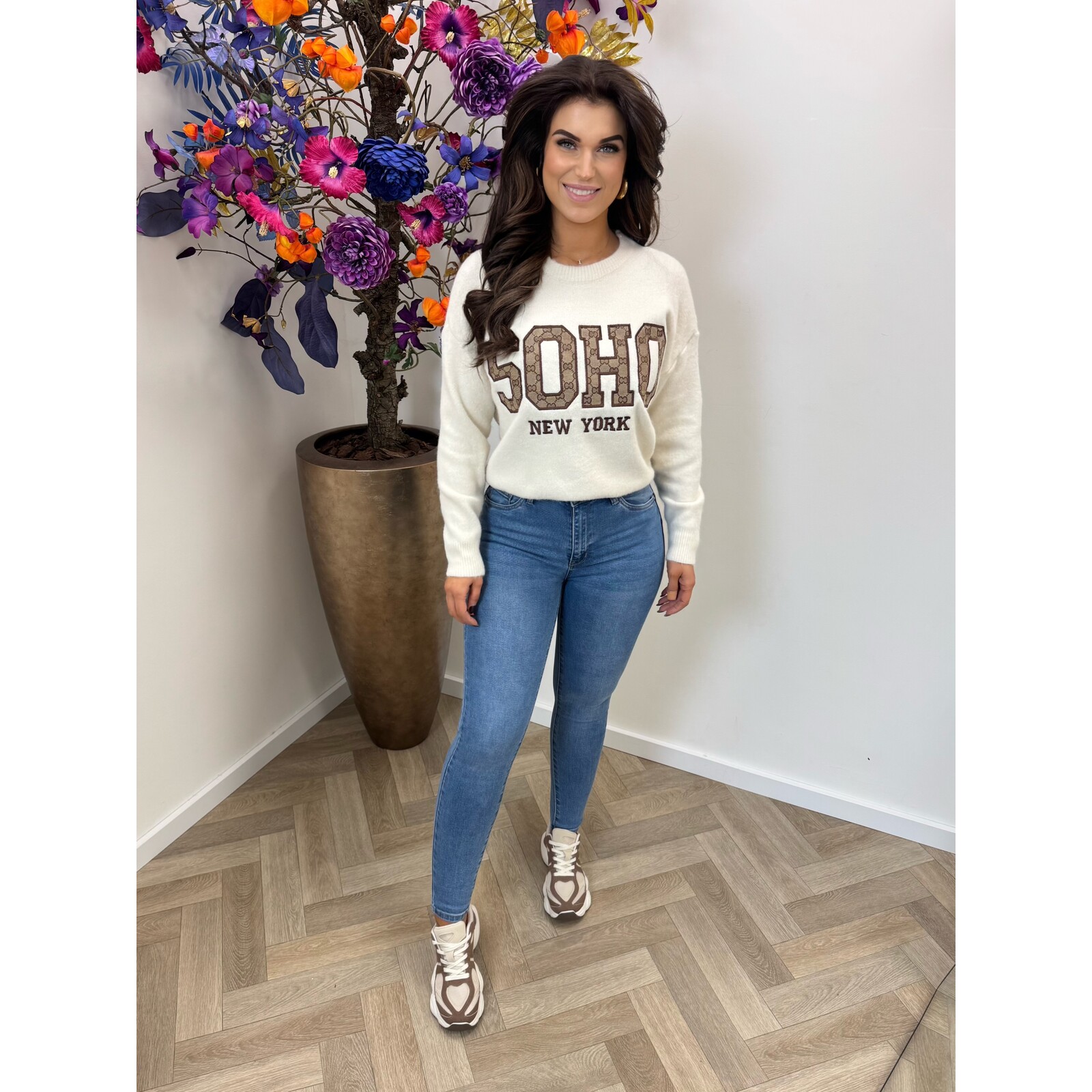 Trui Soho Designer M1055 Beige