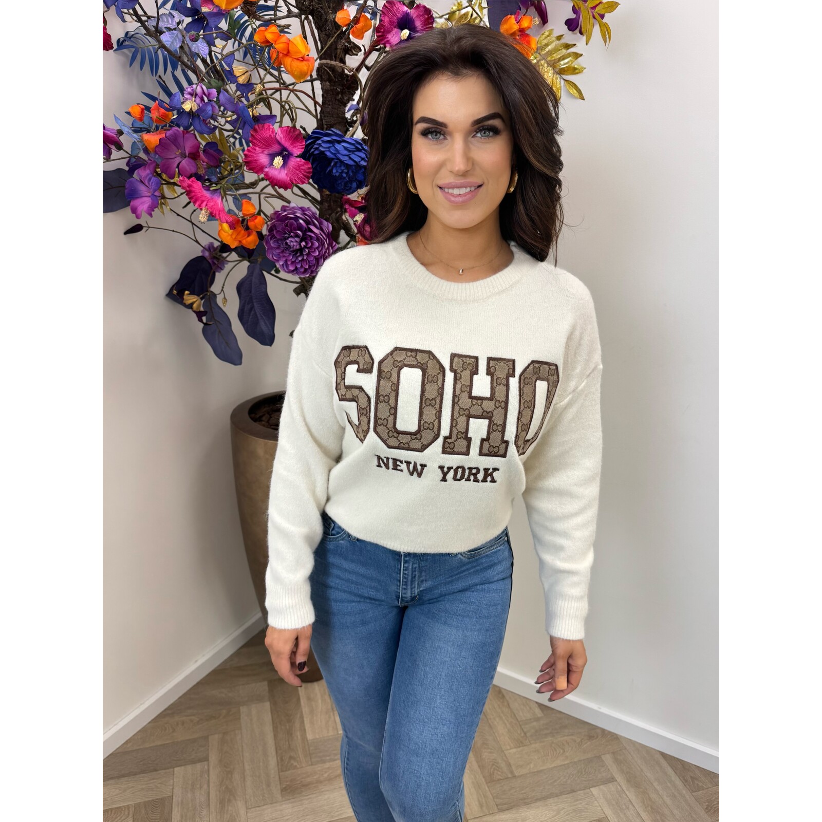 Trui Soho Designer M1055 Beige