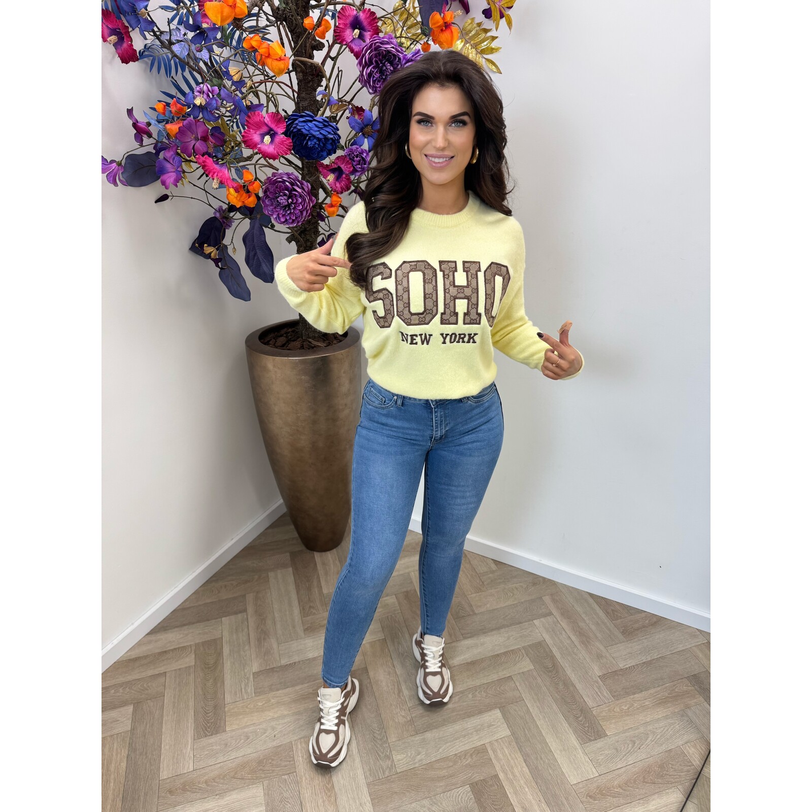 Trui Soho Designer M1055 Yellow
