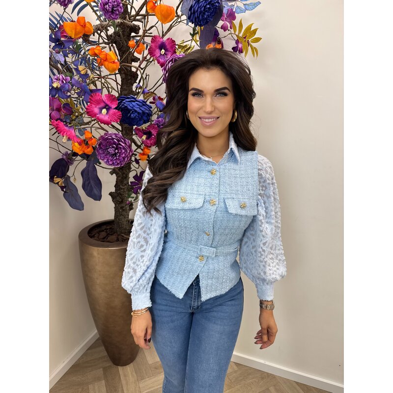 Gilet Cecile ZP1048  Light Blue