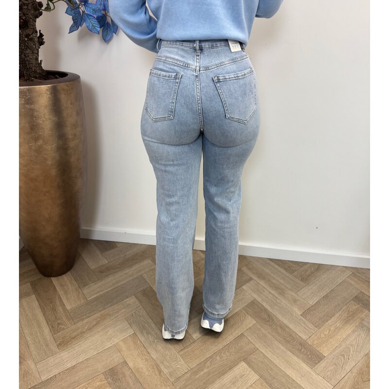 Wide Leg jeans Ripped G-smack blue J033