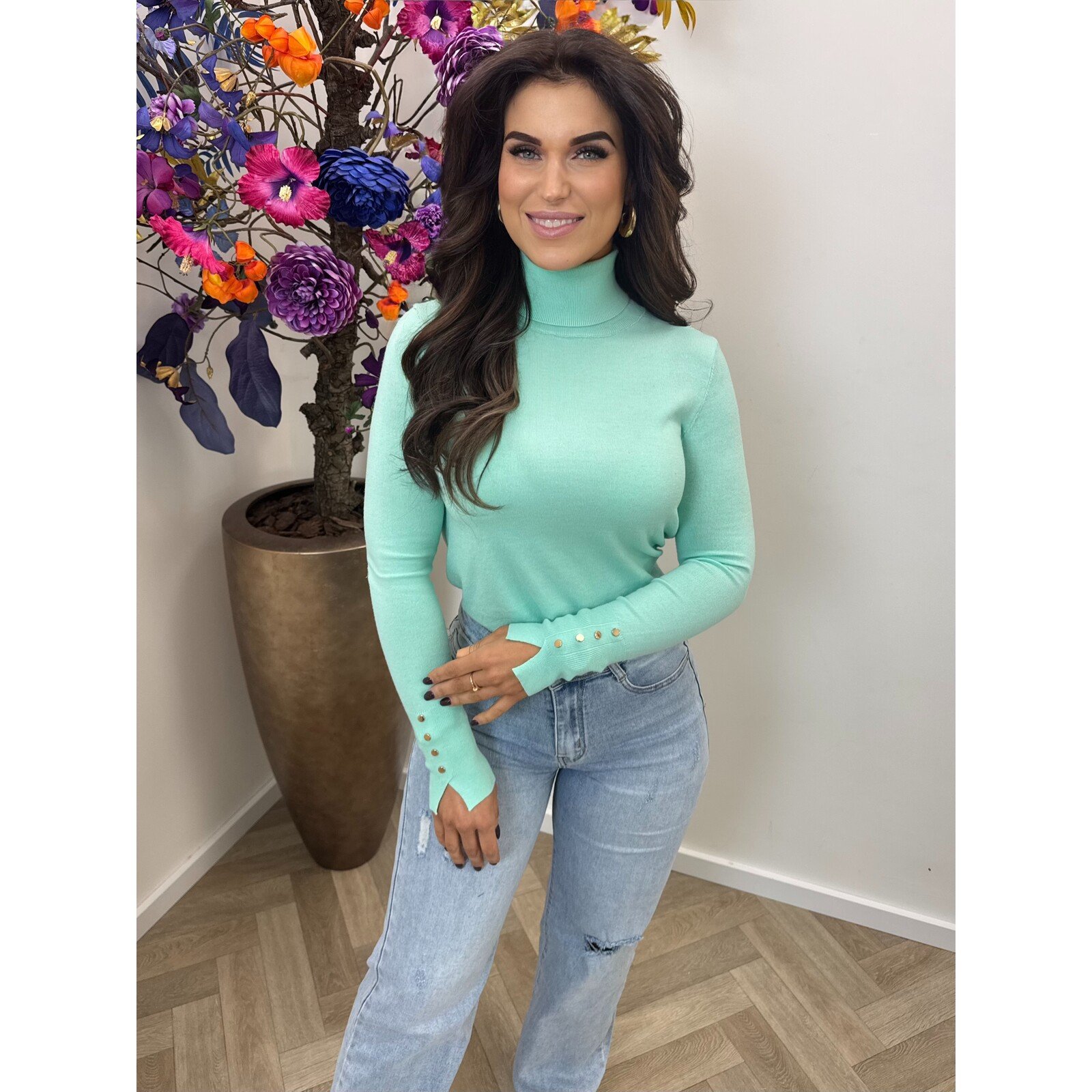 Col top button LP005 Mint