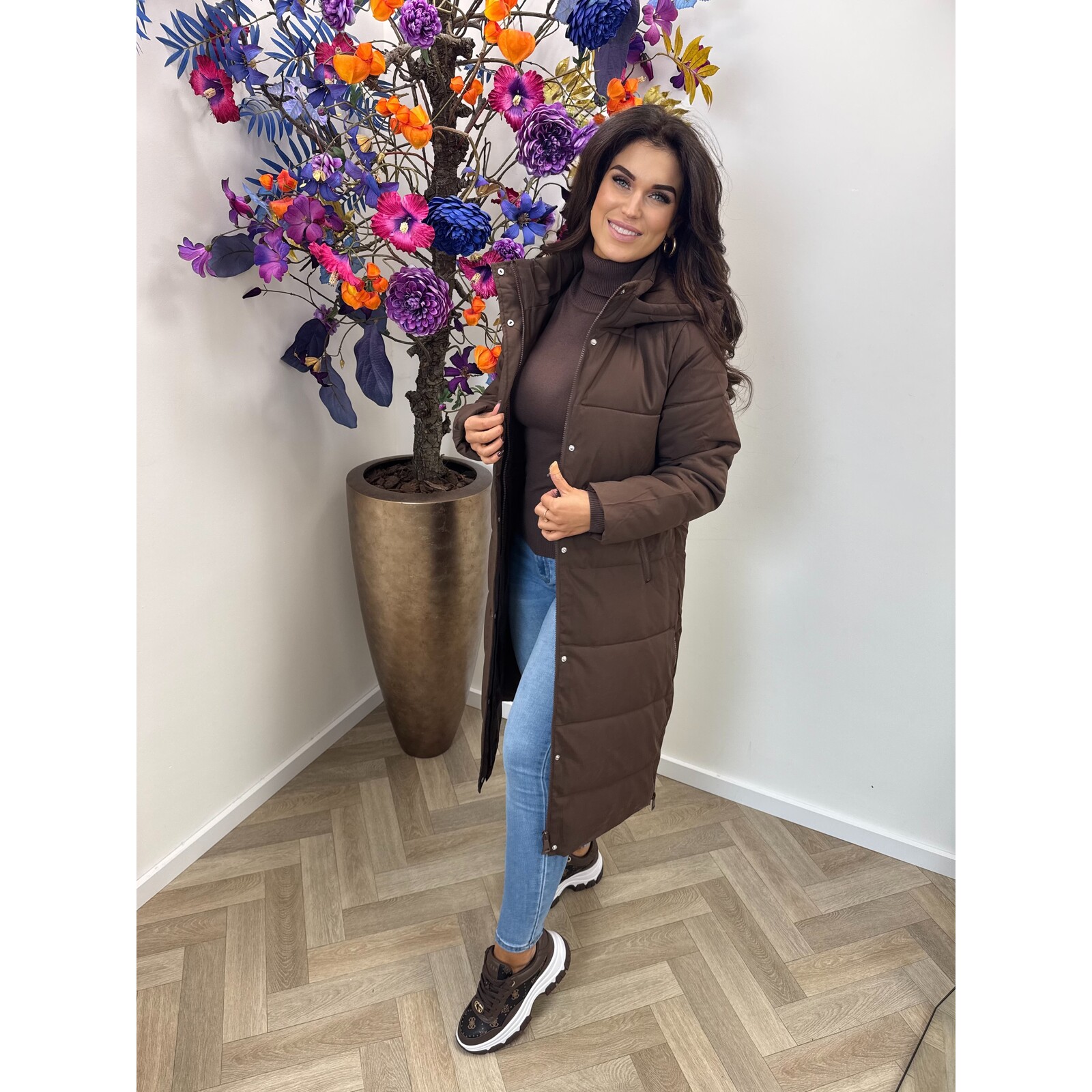 Long Jacket Yumi LM9911 Choco SPECIAL DEAL