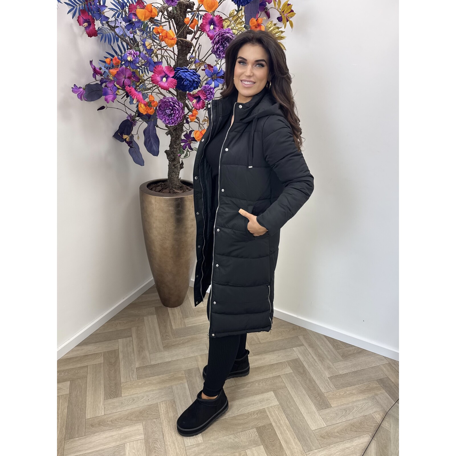 Long Jacket Djessy KL006 black SPECIAL DEAL