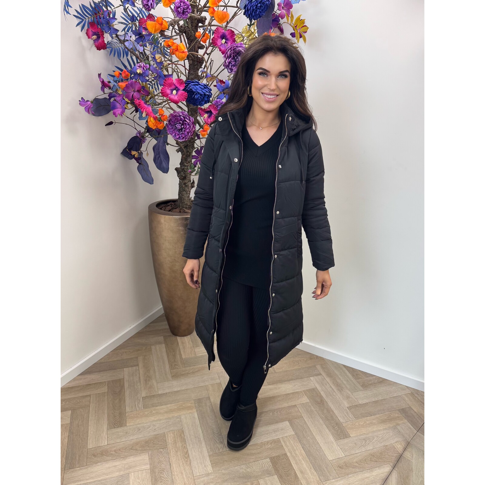 Long Jacket Djessy KL006 black SPECIAL DEAL