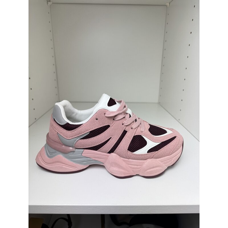 Sneakers Suede Stacey BS228 Pink