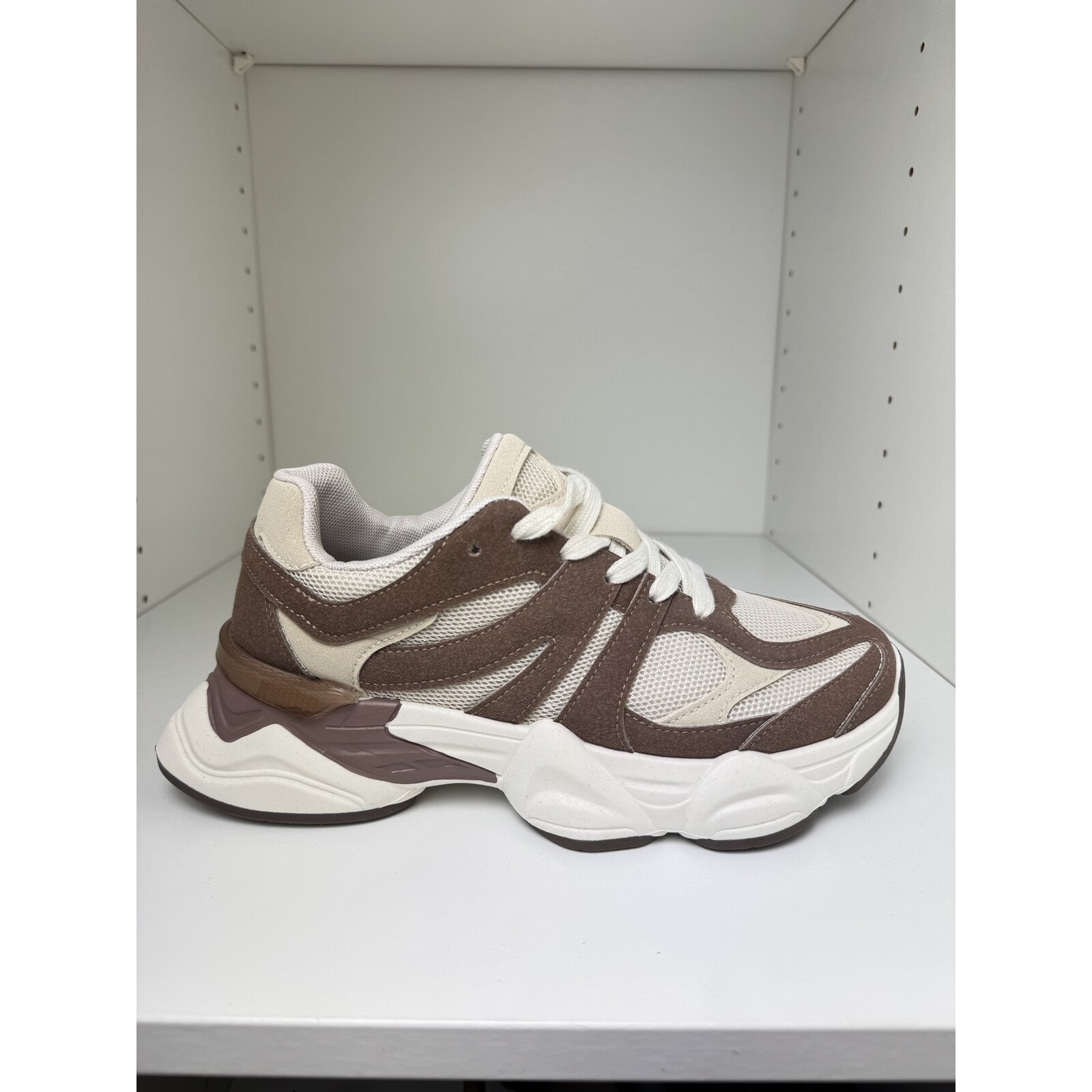Sneakers Suede Stacey BS228 Light Choco