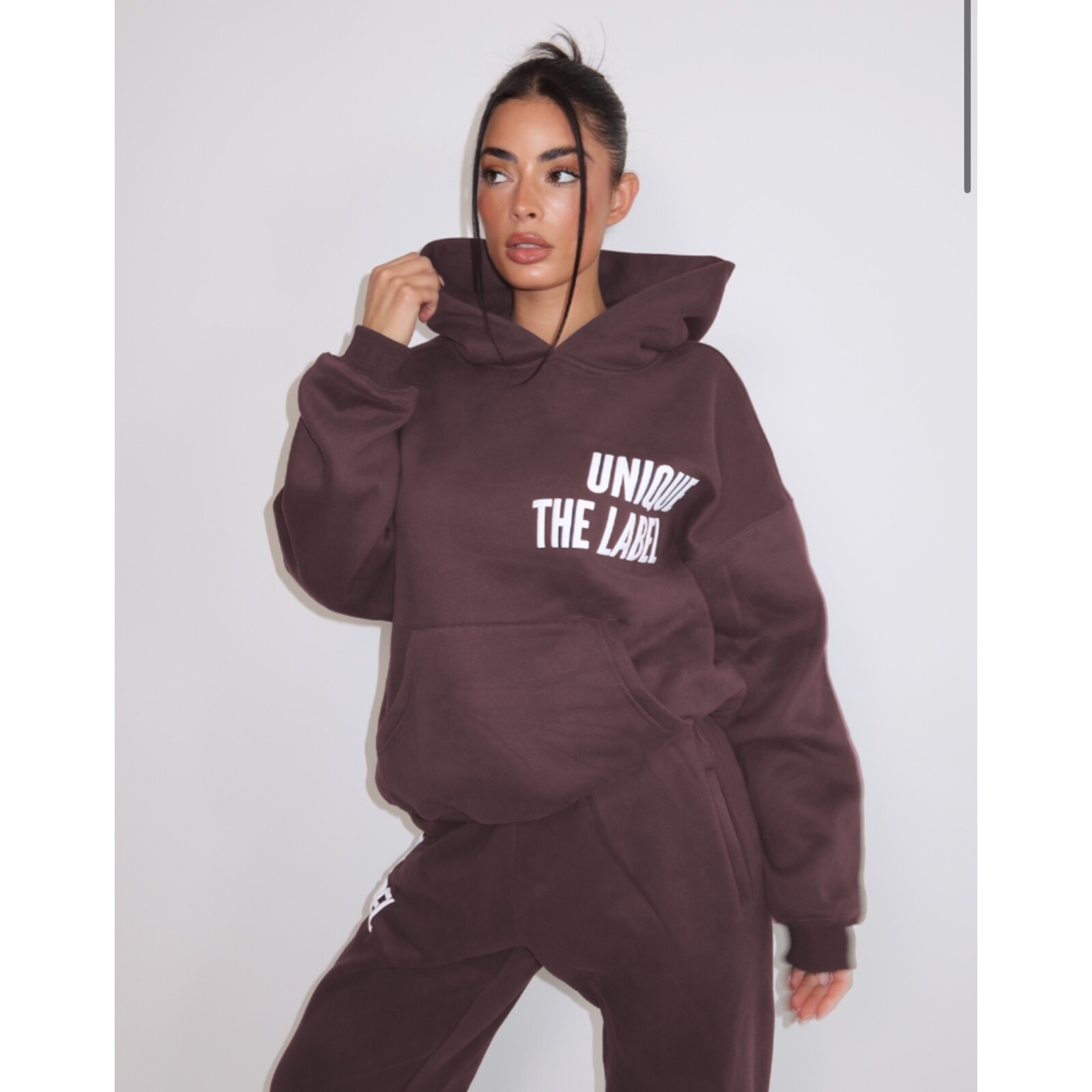 Unique The Label Hoodie  Elyana Unique the Label Cacao