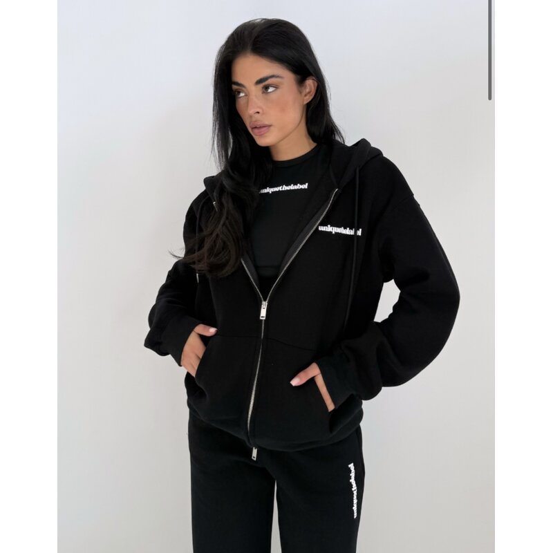 Zip Jacket Imani Black Unique the Label black