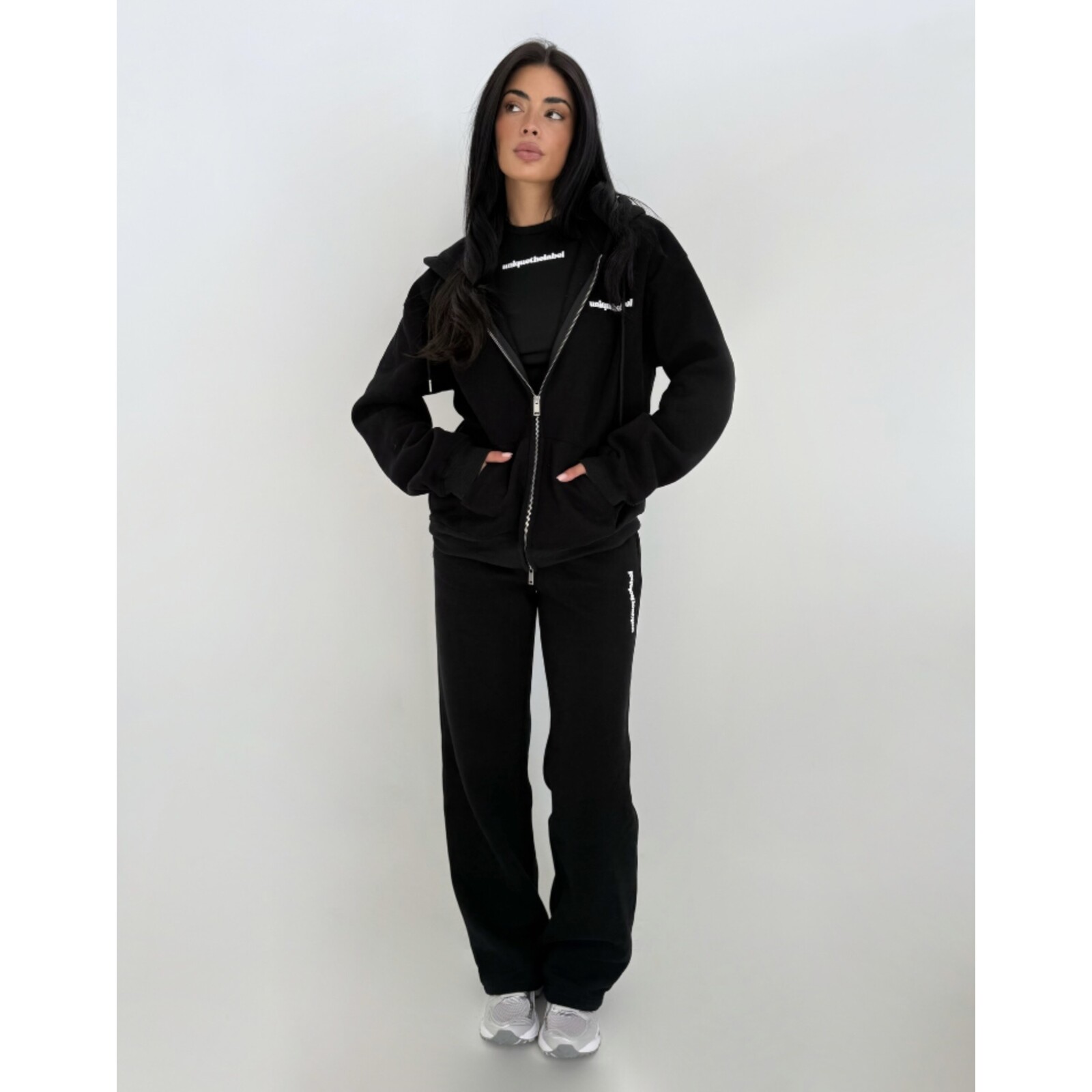 Unique The Label Zip Jacket Imani Black Unique the Label black