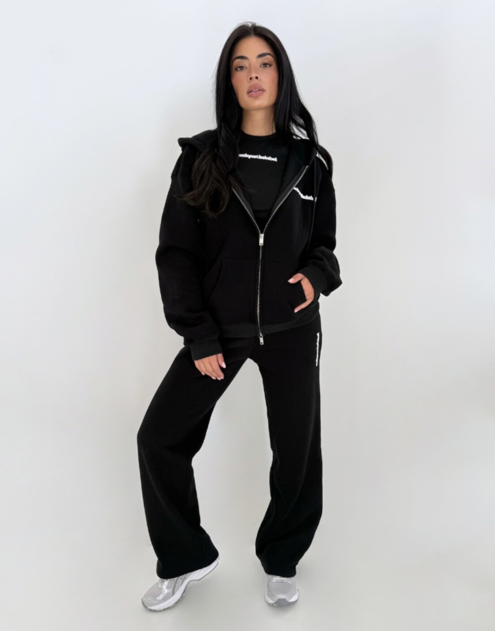 Unique The Label Zip Jacket Imani Black Unique the Label black