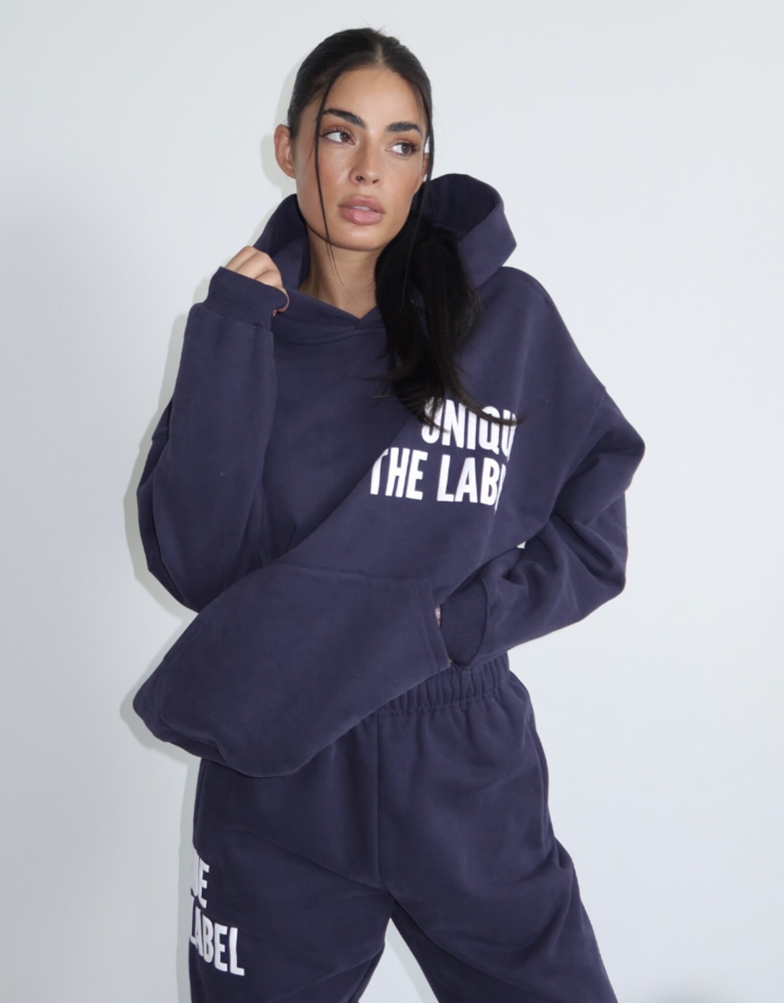 Unique The Label Hoodie Elyana Unique the Label Navy