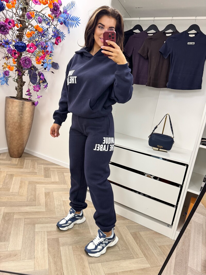 Hoodie Elyana Unique the Label Navy
