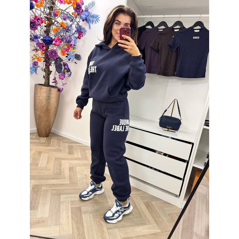 Hoodie Elyana Unique the Label Navy